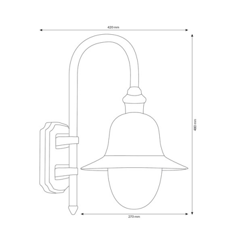 LCD Wandleuchte 1107 Wei