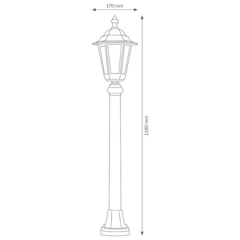 LCD Standleuchte 1206 Weiß