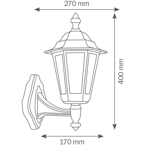 LCD Wandleuchte 1204 Wei