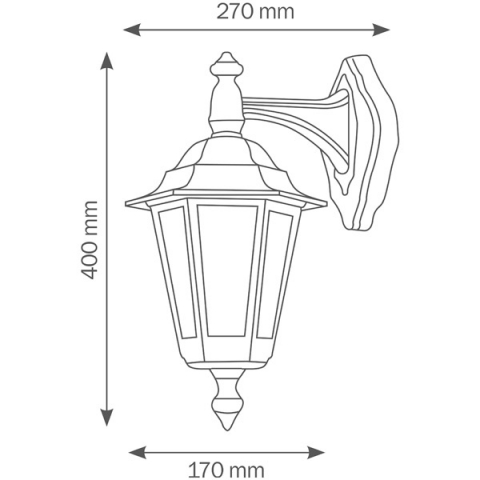 LCD Wandleuchte 1205 Wei