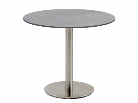 Niehoff Bistro Tisch rund 95cm, HPL Beton-Design