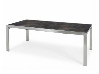 Zebra Kubex Ausziehtisch 190-300x100cm HPL-vulcanic stone