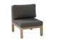 4Seasons Evora Mittelelement Teak, inkl. Polster 65x80x82cm