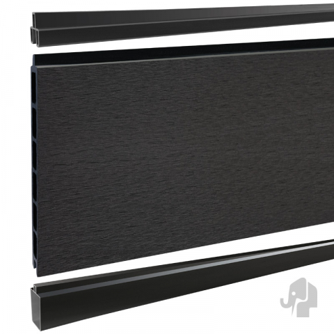 Elephant Steckzaun Modular 180 WPC anthrazit 180x174cm Leisten anthrazit