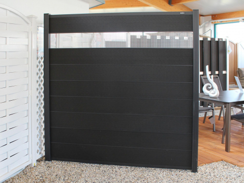 Elephant SteckzaunSet Modular 200 WPC anthrazit Zaun