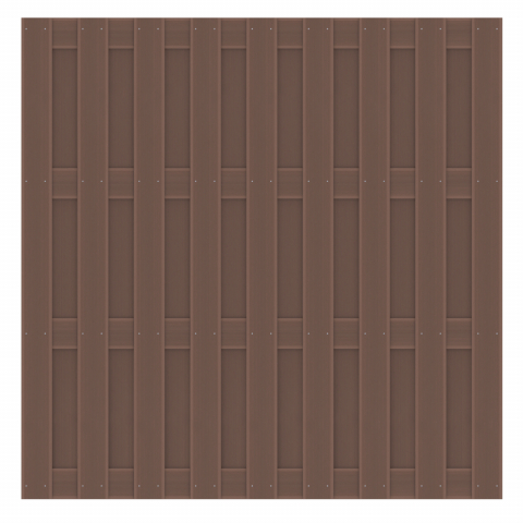 Sichtschutz Jumbo WPC braun 1290 - 179x179cm