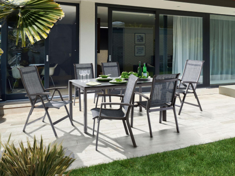 Sieger Calvi Gartenmöbel-Set, eisengrau