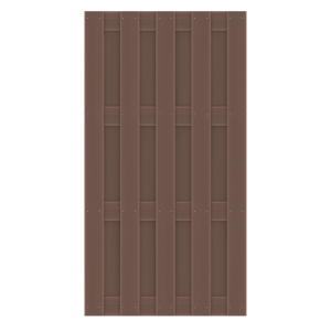 Sichtschutz Jumbo WPC braun 1291<br>95x179cm