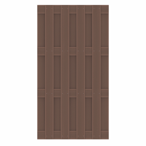 Sichtschutz Jumbo WPC braun 1291 - 95x179cm
