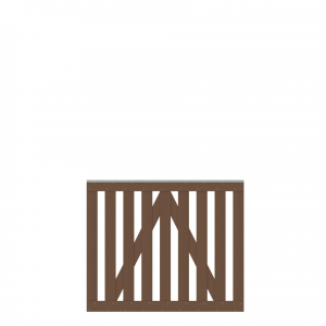 Raja WPC Vorgartentor 2629, braun<br>101,5x85cm