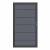 System WPC XL Tor anthrazit 2499, DIN rechts - H:180cm, Sonderbreite
