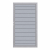 System WPC Tor grau 2499, DIN links - H:180cm, Silberrahmen, Sonderbreite