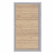 Design WPC Alu Sand Tor 4375, DIN links H:180cm, Sonderbreite