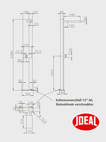 Ideal Gartendusche Tonga Solar