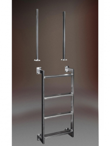 Ideal Geteilte Leiter mit 2 Griffbögen Klassik Modell 12.3, 4-stufig