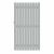 Squadra Tor silber 2554, DIN links 98x180cm
