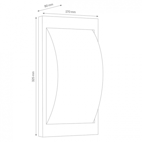 LCD Wandleuchte 068LED Edelstahl