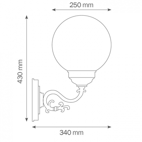 LCD Wandleuchte 1130 Wei