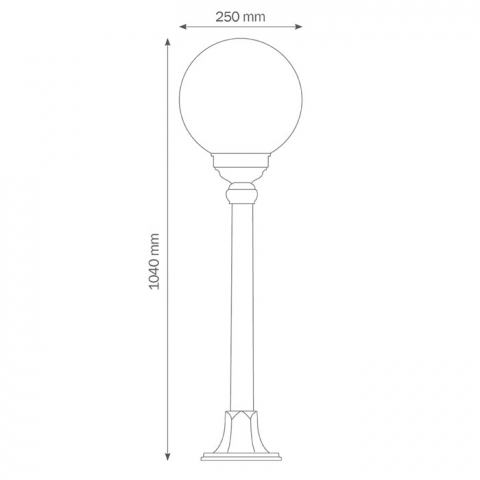 LCD Standleuchte 1132 Wei