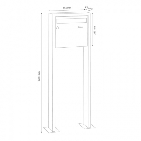 LCD Standbriefkasten 3050