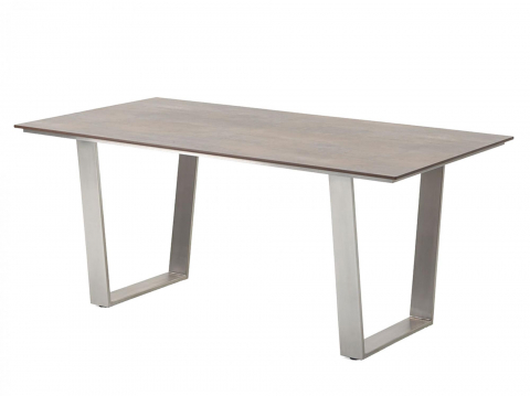 Niehoff Möbel Outdoor Niehoff Noah Tisch, Trapezkufe, HPL Tischplatte, 220cm Ausführung: HPL Granit-Design 4051781515883