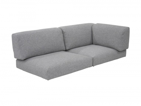 Zebra Belvedere 2-Sitzer, Lehne rechts Kissen-Set 3662 Olefin