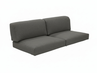 Zebra Belvedere 2-Sitzer, Mitte Kissen-Set 3674 Tuva medium grey