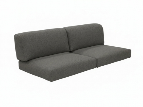 Zebra Belvedere 2-Sitzer, Mitte Kissen-Set 3674 Tuva medium grey