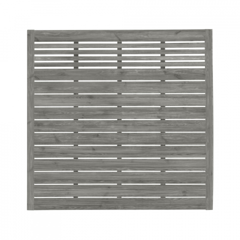 Zaun Sina 51203 180x180cm mit Gitter Kiefer kdi grau