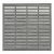 Zaun Sina 51203 180x180cm mit Gitter Kiefer kdi grau