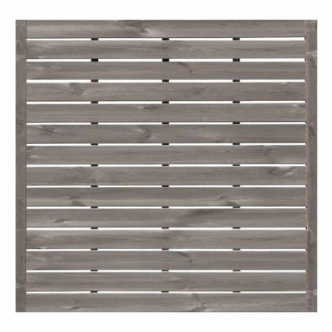 Zaun Sina 51211 180x180cm geschlossen Kiefer kdi grau