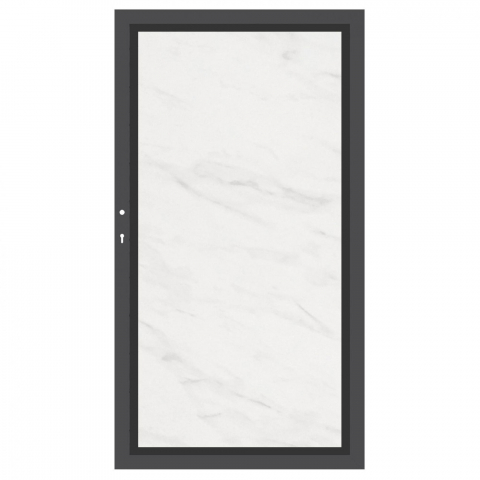 System Board Tor marmor 2769, DIN links - H:180cm, Anthrazitrahmen, Sonderbreite