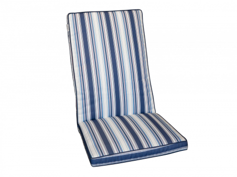Zebra Novus Relaxsessel-Kissen blue stripe