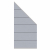 System WPC XL Zaunfeld-Set grau 2825 - 184-94x89cm