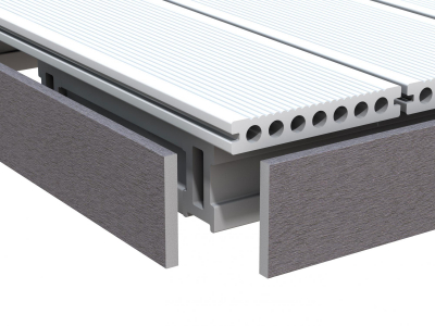 DreamDeck WPC Plus, Plus XL Abschlussleiste 2069<br>10x80mm anthrazit