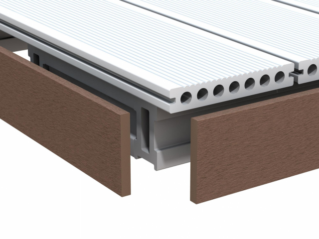 DreamDeck WPC Plus, Plus XL Abschlussleiste 2679 - 10x80mm mandel