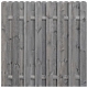 Bohlenzaun Boleo gerade Kiefer kdi grau 180x180cm 51192