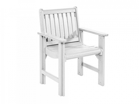 Muskoka Generation Line Dining Arm Chair C12, White