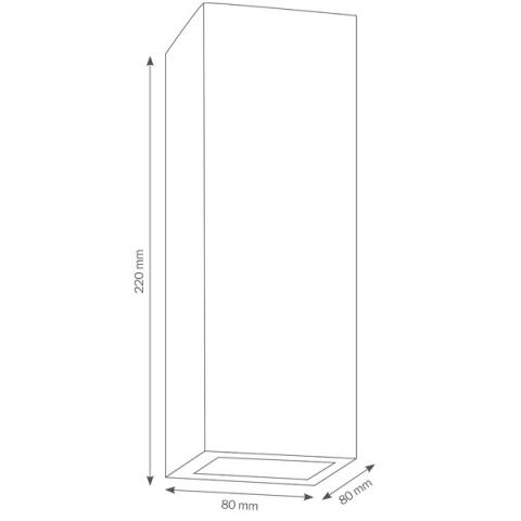 LCD Wandleuchte 015 Graphit