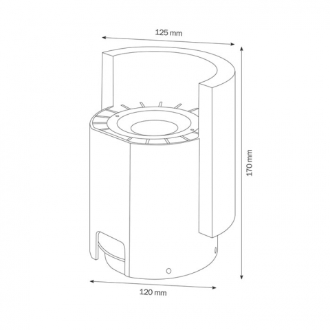 LCD Bodenleuchte 5005 Graphit