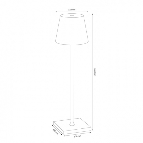 LCD Tischleuchte 5098 Weiß