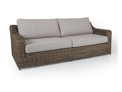 Brafab Glendon Lounge 2,5-Sitzer 219cm rustic/beige, inkl. Auflagen