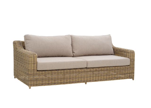 Brafab Glendon Lounge 2,5-Sitzer 219cm rustic-beige, inkl. Auflagen