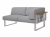 Zebra Belvedere Lounge 2-Sitzer-Set, Armlehne rechts - inkl. Kissen Tuva medium grey