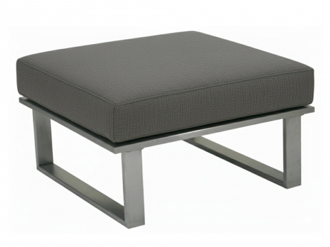 Zebra Belvedere Lounge Hocker Set - inkl. Kissen Tuva medium grey