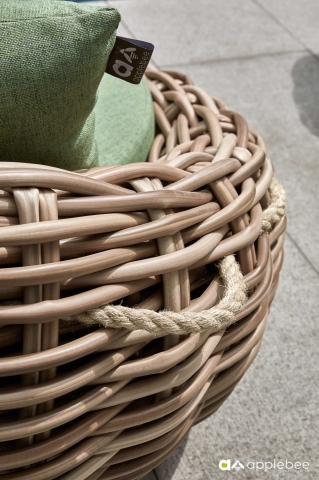 Apple Bee Cocoon Lounge Chair Gr�n 130x130x92cm