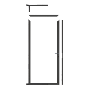 Elephant Mix and Match Zauntor anthrazit 90x189cm, Bausatz ohne F&uuml;llung