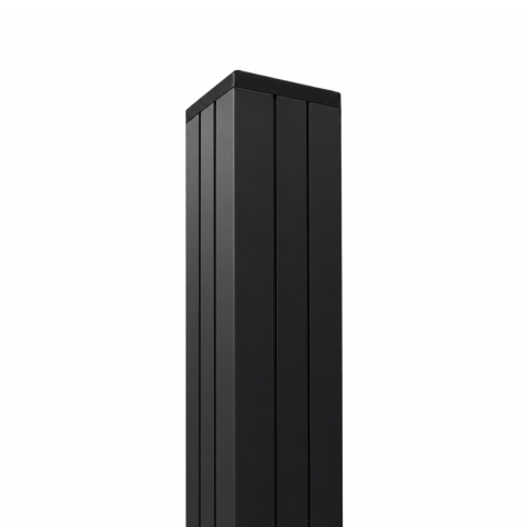 Elephant Aluminium Pfosten Rhombus 6,8x6,8x270cm schwarz