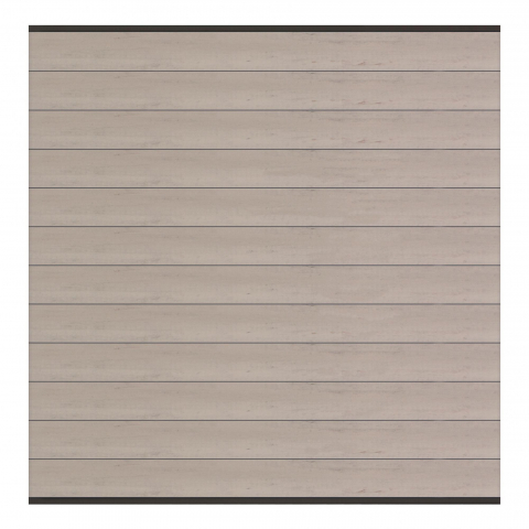 Elephant Steckzaun Set Mix and Match 180x174cm WPC Bicolor grau mit anthr. Leiste