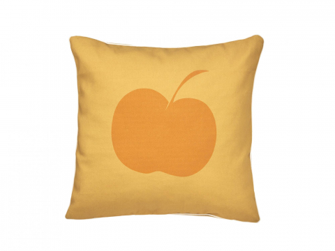 Apple Bee Kissen Logo orange 50x50cm